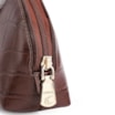Bolsa De Ombro Couro Croco Marrom - imagem 6
