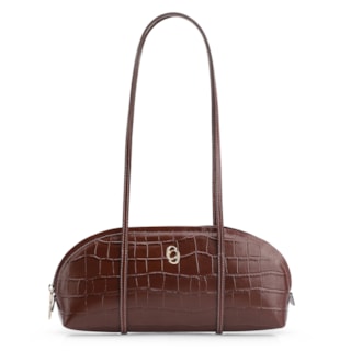 Couro Croco Marrom
