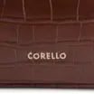 Bolsa De Ombro Couro Croco Marrom - imagem 6