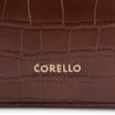 Bolsa De Ombro Couro Croco Marrom - imagem 6