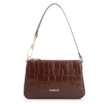 Bolsa De Ombro Couro Croco Marrom - imagem 1