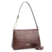 Bolsa De Ombro Couro Croco Marrom - imagem 2