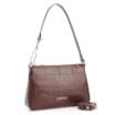 Bolsa De Ombro Couro Croco Marrom - imagem 2