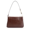Bolsa De Ombro Couro Croco Marrom - imagem 3