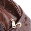  Bolsa De Ombro Couro Croco Marrom - imagem 6