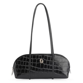 Couro Croco Preto