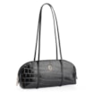 Bolsa De Ombro Couro Croco Preto - imagem 2