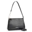 Bolsa De Ombro Couro Croco Preto - imagem 3