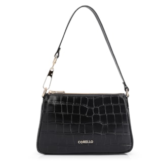 Couro Croco Preto