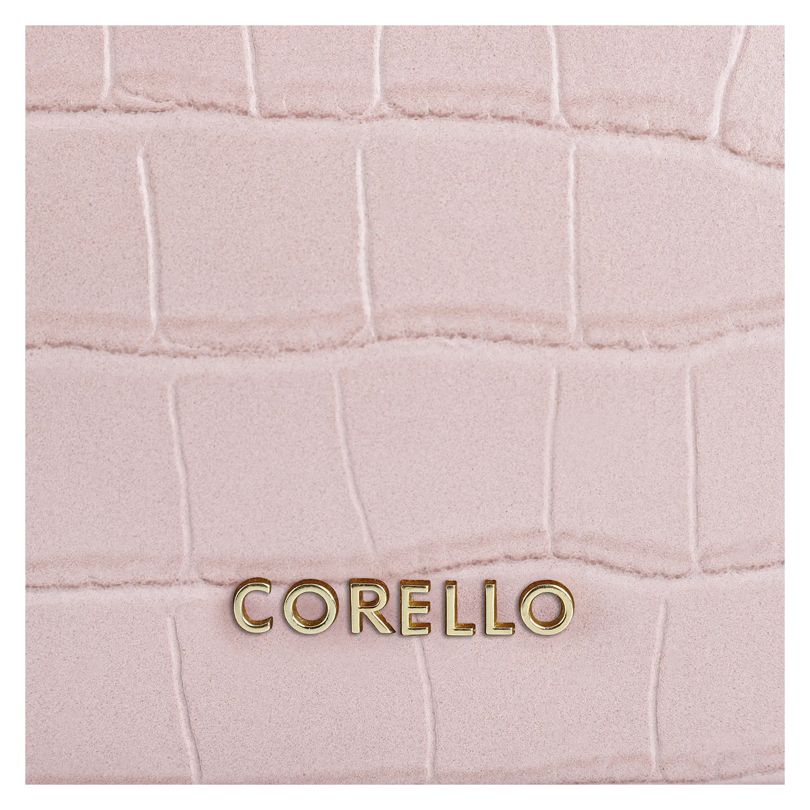 Bolsa De Ombro Couro Croco Rosa