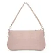 Bolsa De Ombro Couro Croco Rosa - imagem 3