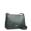 Bolsa De Ombro Couro Croco Verde - imagem 2