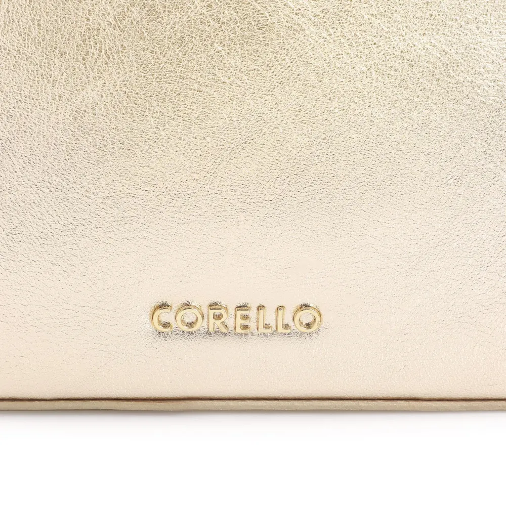Bolsa De Ombro Couro Dourado - imagem 6