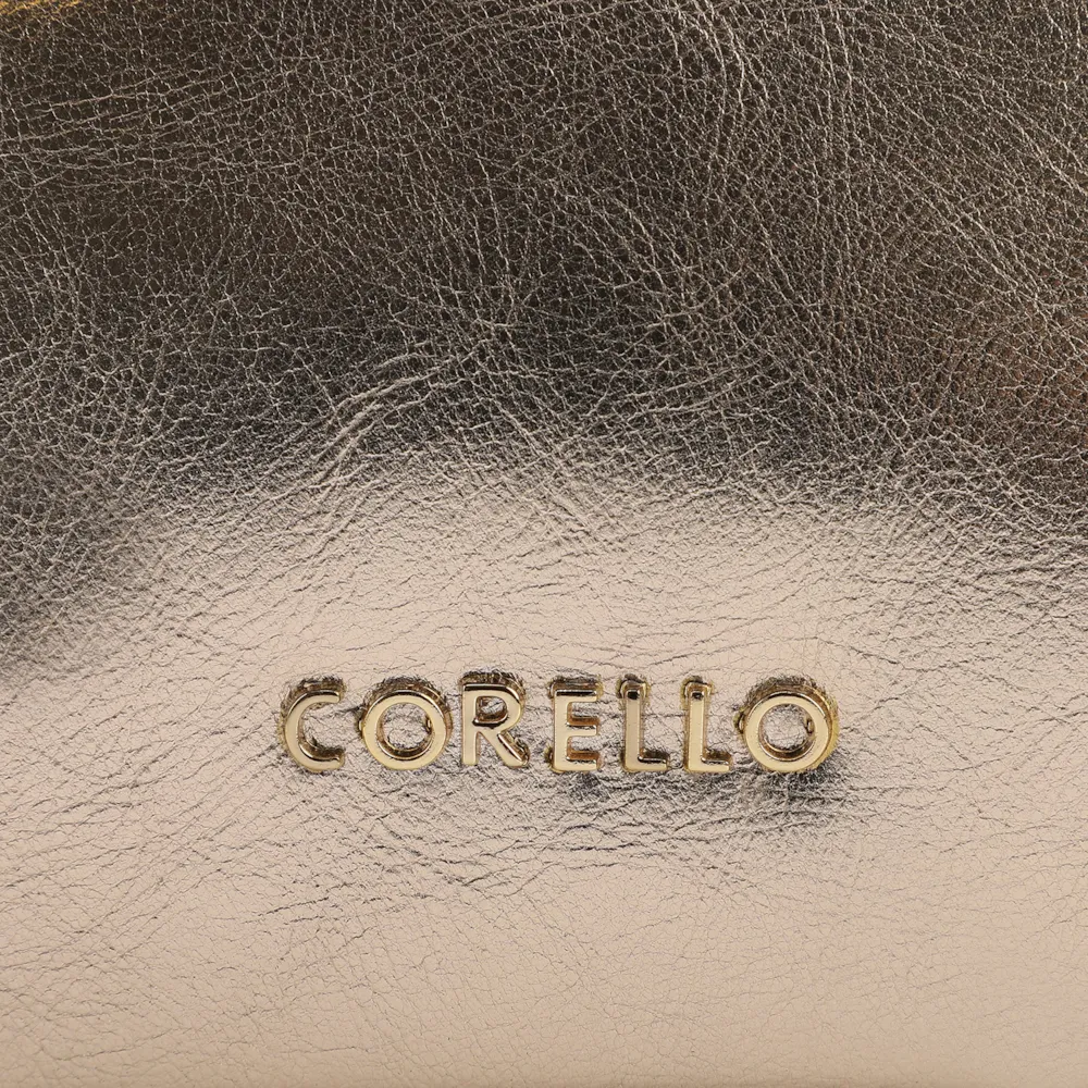Bolsa De Ombro Couro Dourado - imagem 6