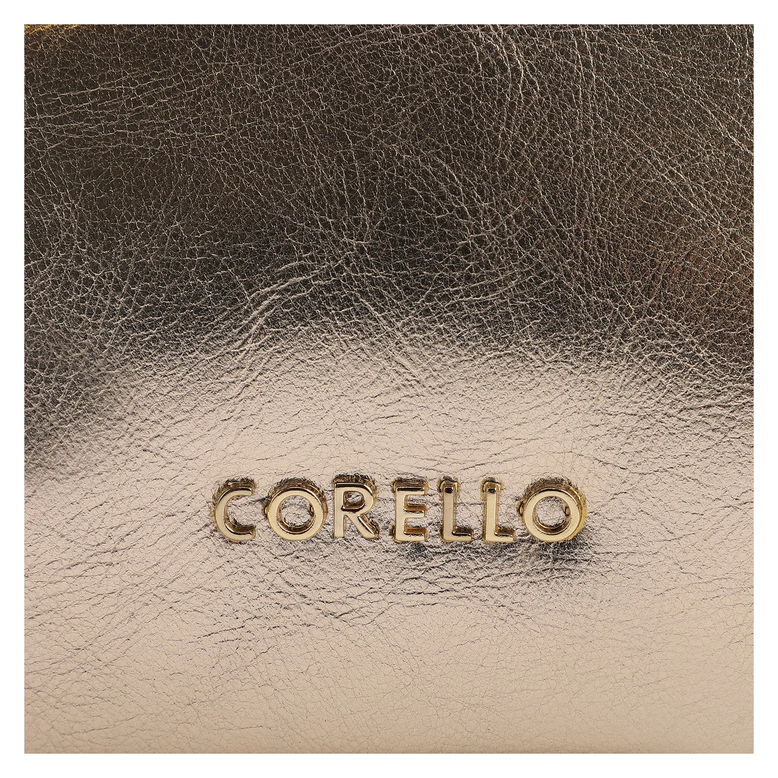 Bolsa De Ombro Couro Dourado