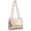 Bolsa De Ombro Couro Dourado - imagem 2