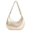 Bolsa De Ombro Couro Dourado - imagem 3