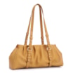 Bolsa De Ombro Couro Drapeado Amarelo - imagem 3