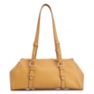 Bolsa De Ombro Couro Drapeado Amarelo - imagem 4