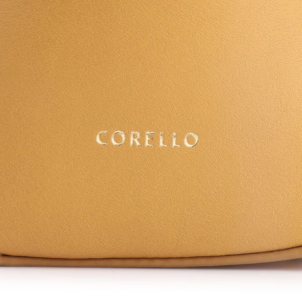 Bolsa De Ombro Couro Drapeado Amarelo - imagem 7