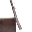 Bolsa De Ombro Couro Estonado Marrom - imagem 8