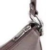 Bolsa De Ombro Couro Estonado Marrom Escuro - imagem 5