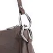Bolsa De Ombro Couro Estonado Marrom Escuro - imagem 7