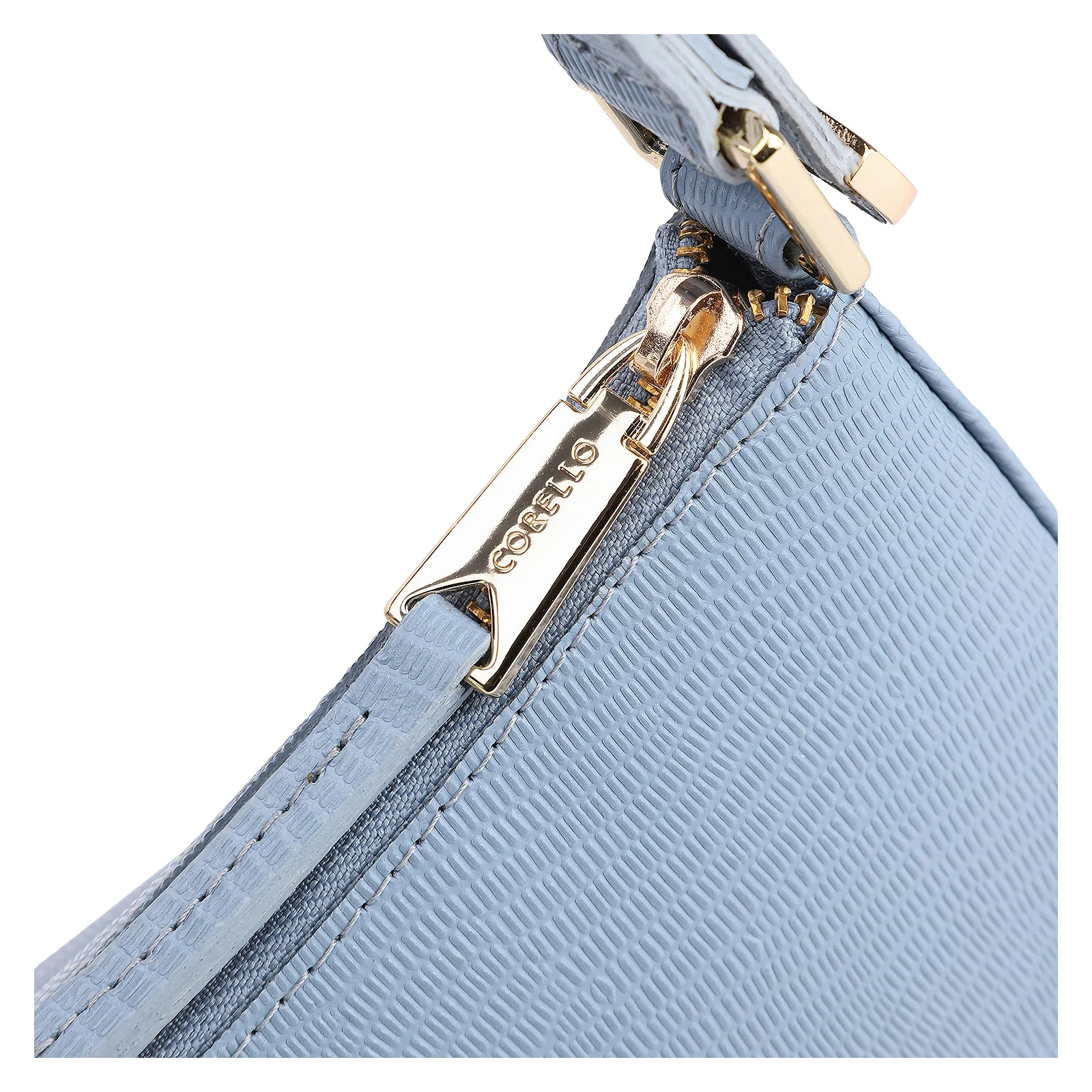 Bolsa De Ombro Couro Lezard Azul
