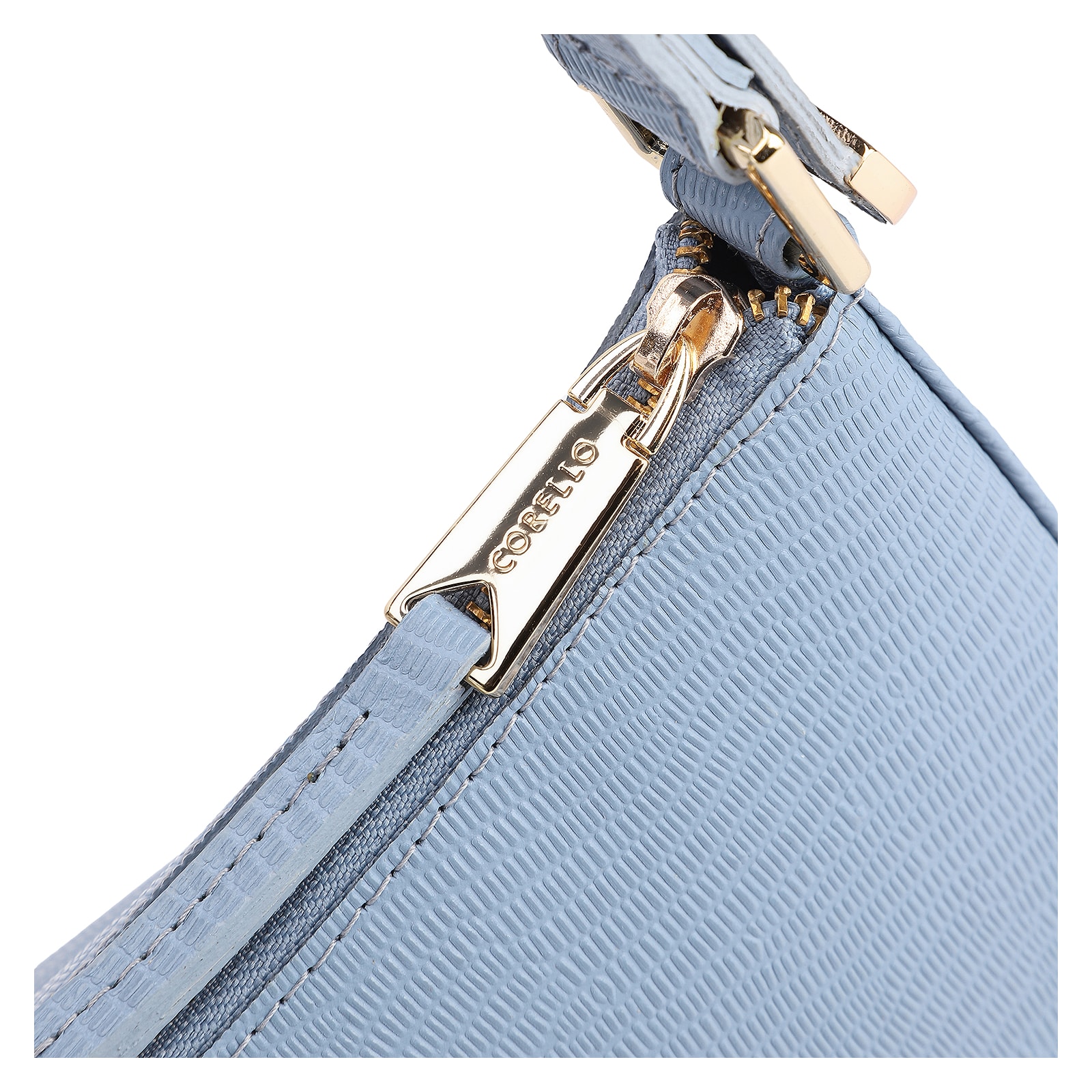 Bolsa De Ombro Couro Lezard Azul