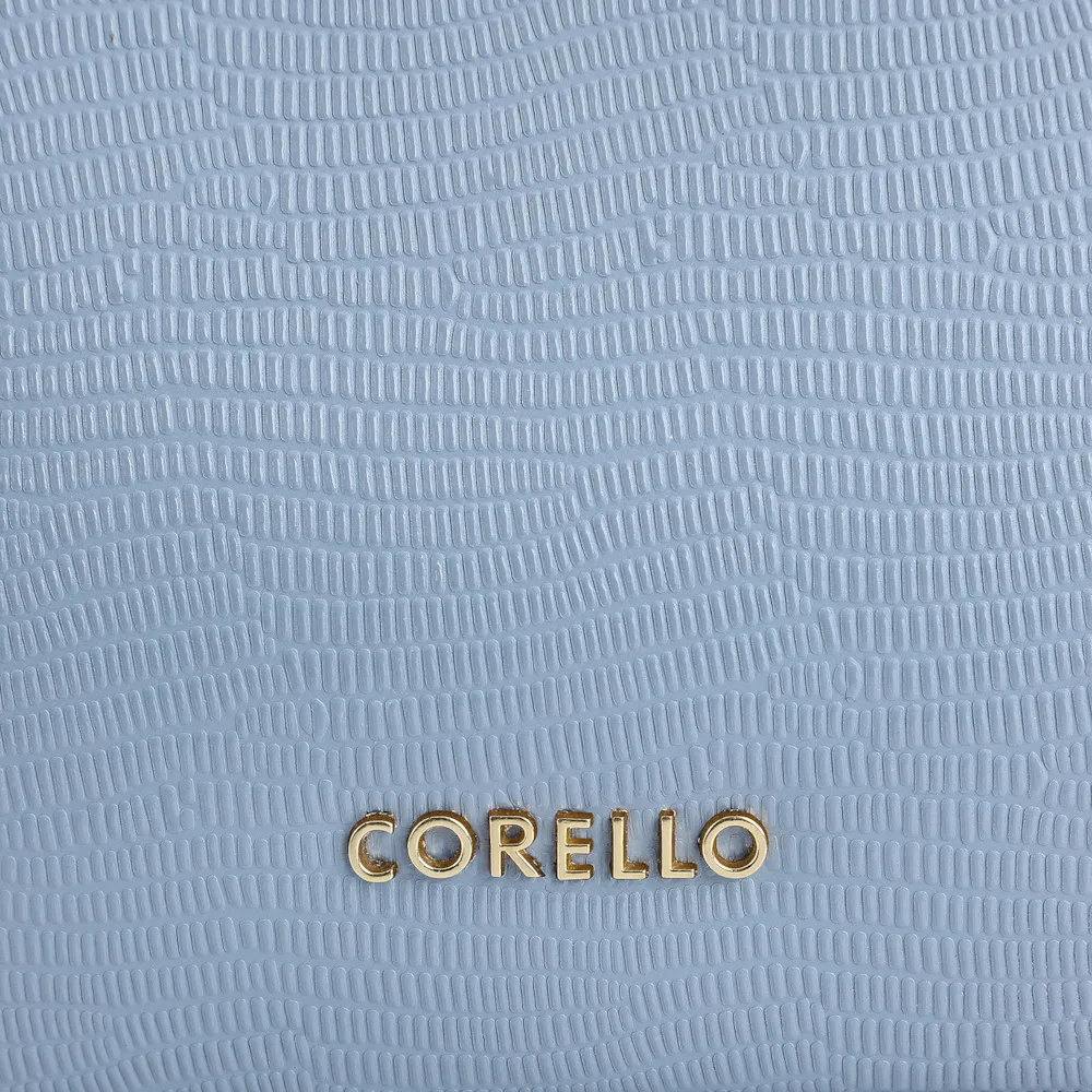 Bolsa De Ombro Couro Lezard Azul - imagem 6