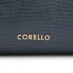  Bolsa De Ombro Couro Lezard Azul - imagem 7