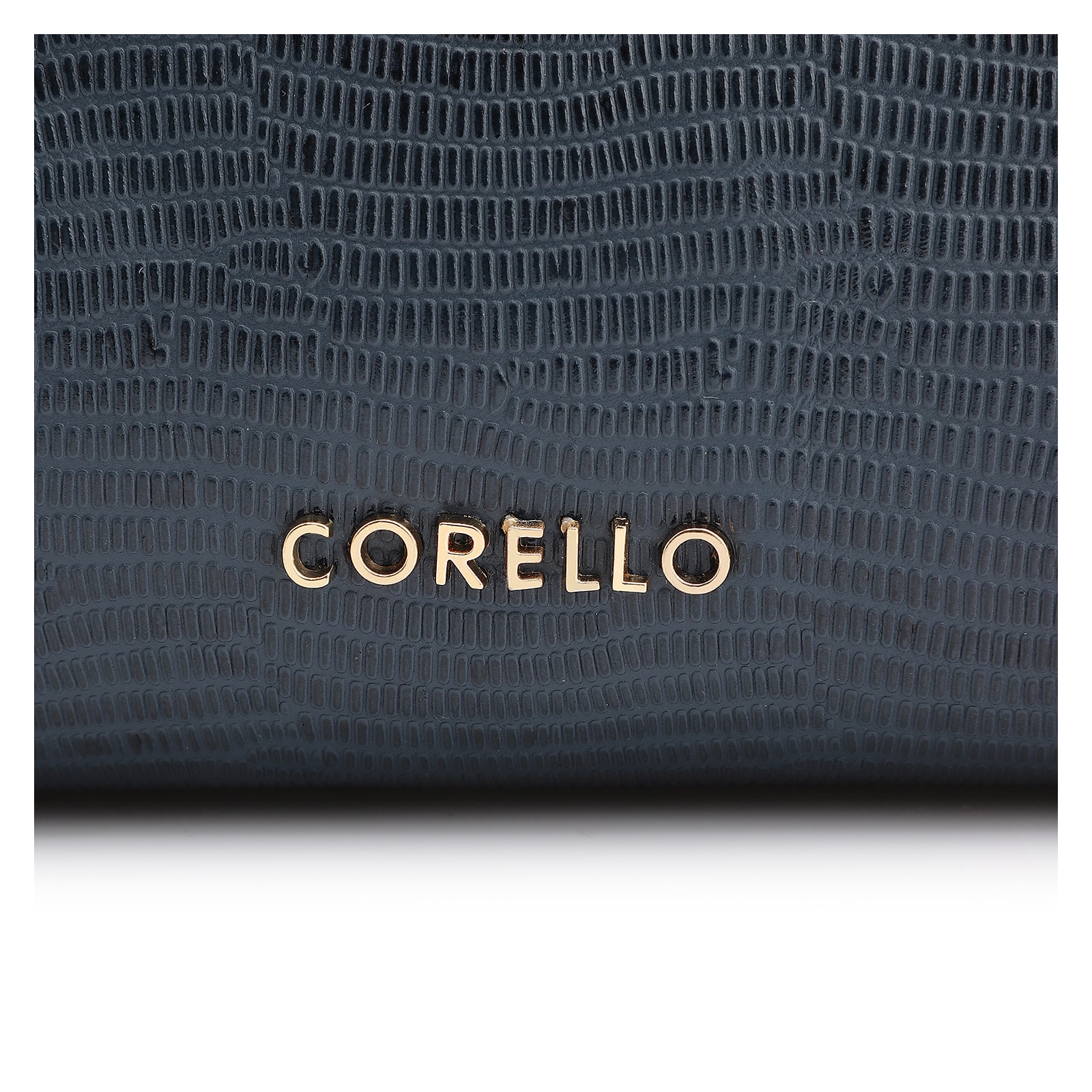 Bolsa De Ombro Couro Lezard Azul