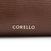  Bolsa De Ombro Couro Lezard Marrom - imagem 7