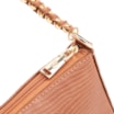 Bolsa De Ombro Couro Lezard Marrom - imagem 6