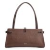 Bolsa De Ombro Couro Lezard  Marrom Escuro/Couro  Marrom Escuro - imagem 3