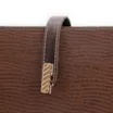 Bolsa De Ombro Couro Lezard  Marrom Escuro/Couro  Marrom Escuro - imagem 5