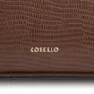 Bolsa De Ombro Couro Lezard  Marrom Escuro/Couro  Marrom Escuro - imagem 6