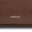 Bolsa De Ombro Couro Lezard  Marrom Escuro/Couro  Marrom Escuro - imagem 6