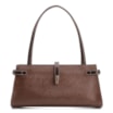 Bolsa De Ombro Couro Lezard  Marrom Escuro/Couro  Marrom Escuro - imagem 1