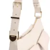 Bolsa De Ombro Couro Lezard Off White - imagem 7