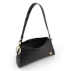 Bolsa De Ombro Couro Lezard Preto - imagem 5