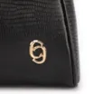 Bolsa De Ombro Couro Lezard Preto - imagem 7