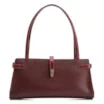Bolsa De Ombro Couro Lezard Vinho /Couro Vinho - imagem 1