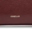 Bolsa De Ombro Couro Lezard Vinho /Couro Vinho - imagem 7