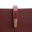 Bolsa De Ombro Couro Lezard Vinho /Couro Vinho - imagem 8