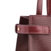 Bolsa De Ombro Couro Lezard Vinho /Couro Vinho - imagem 9