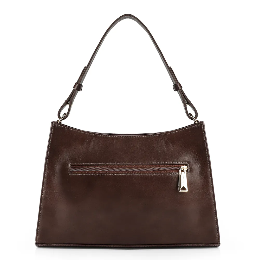 Bolsa De Ombro Couro Marrom - imagem 4