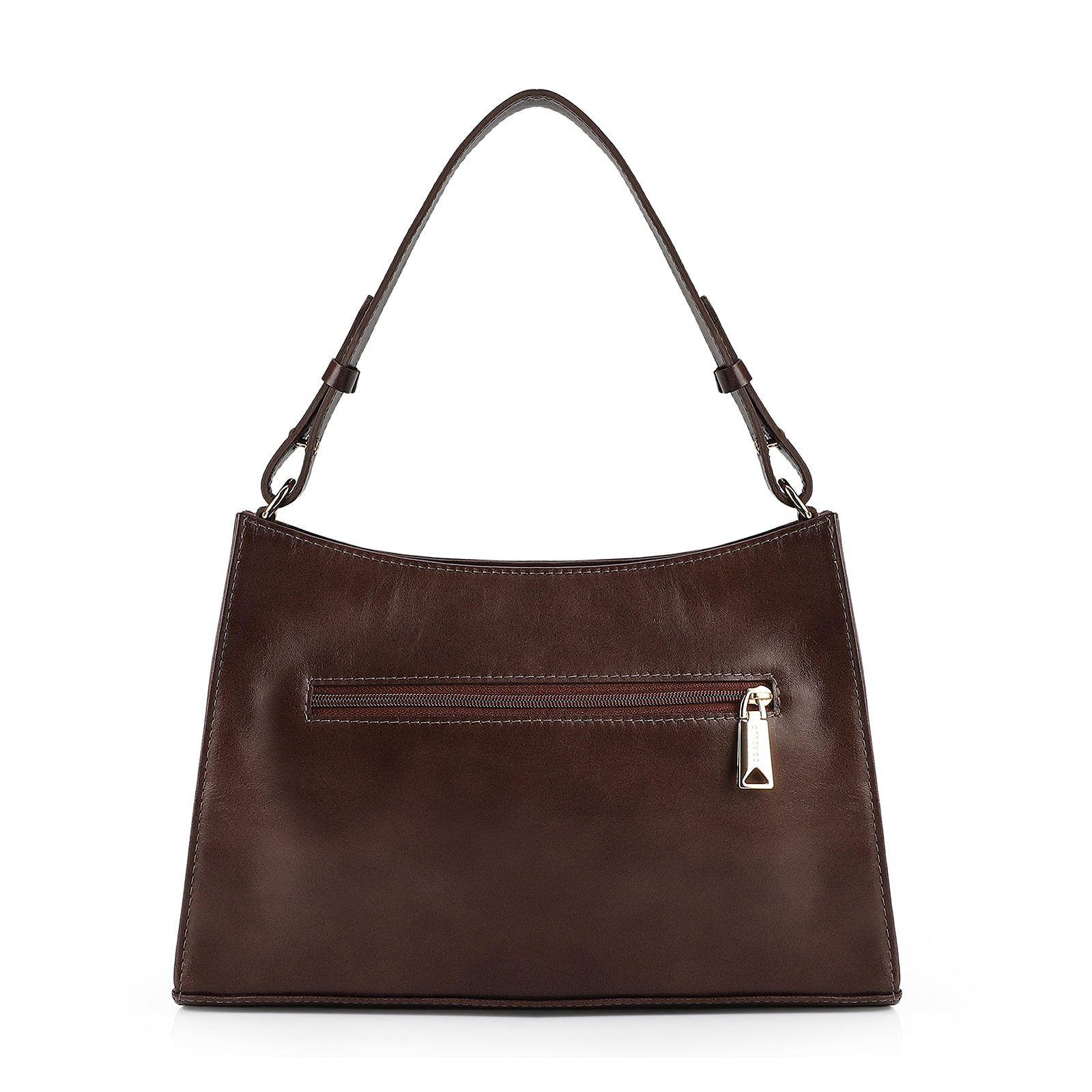 Bolsa De Ombro Couro Marrom