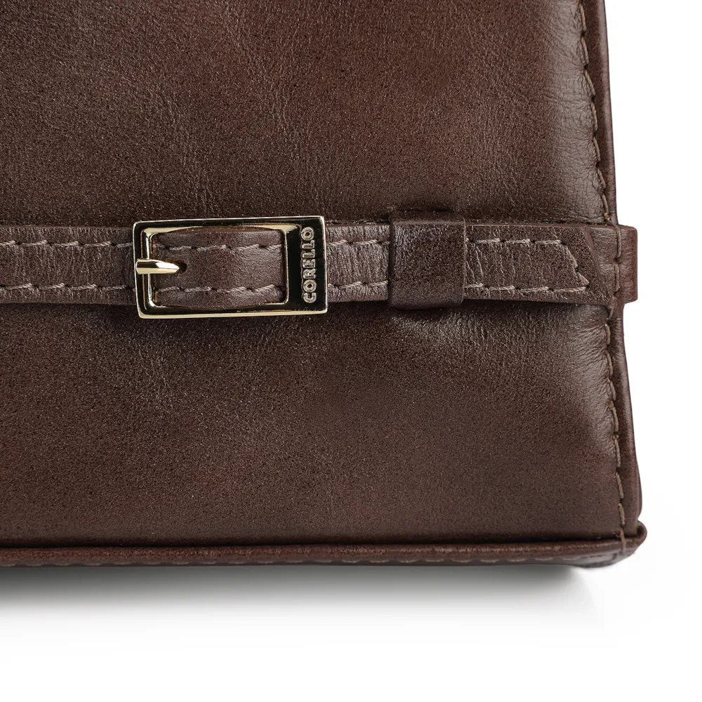 Bolsa De Ombro Couro Marrom - imagem 7