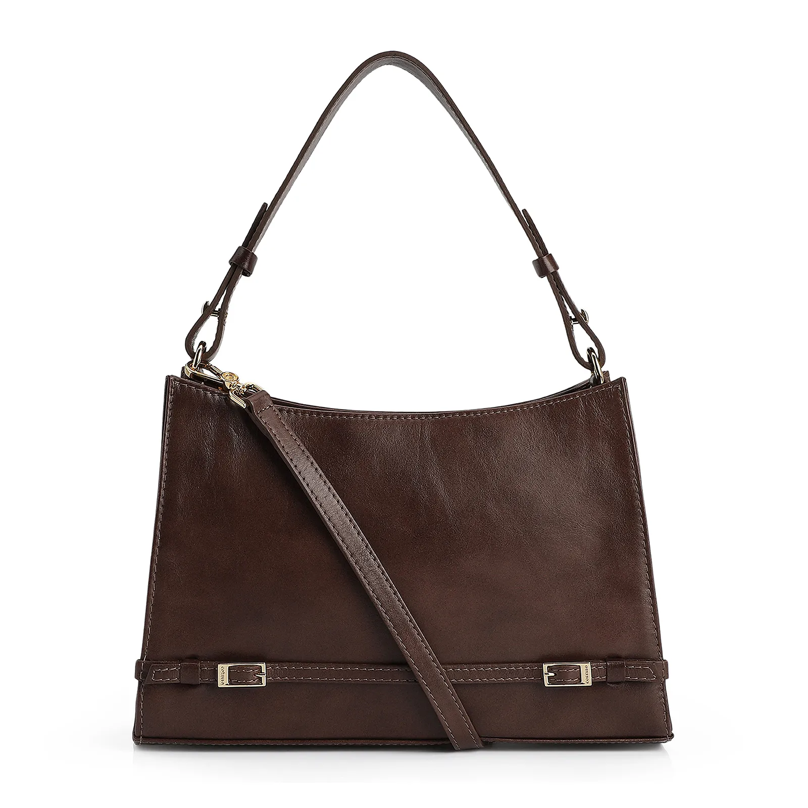 Bolsa De Ombro Couro Marrom